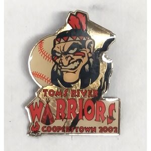 Cooperstown Dreams Park 2002 Toms River Warriors Baseball Trading Pin NJ Enamel